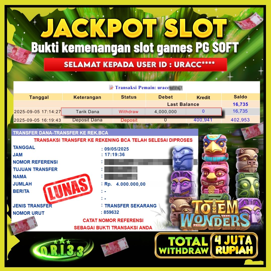Bukti Jackpot