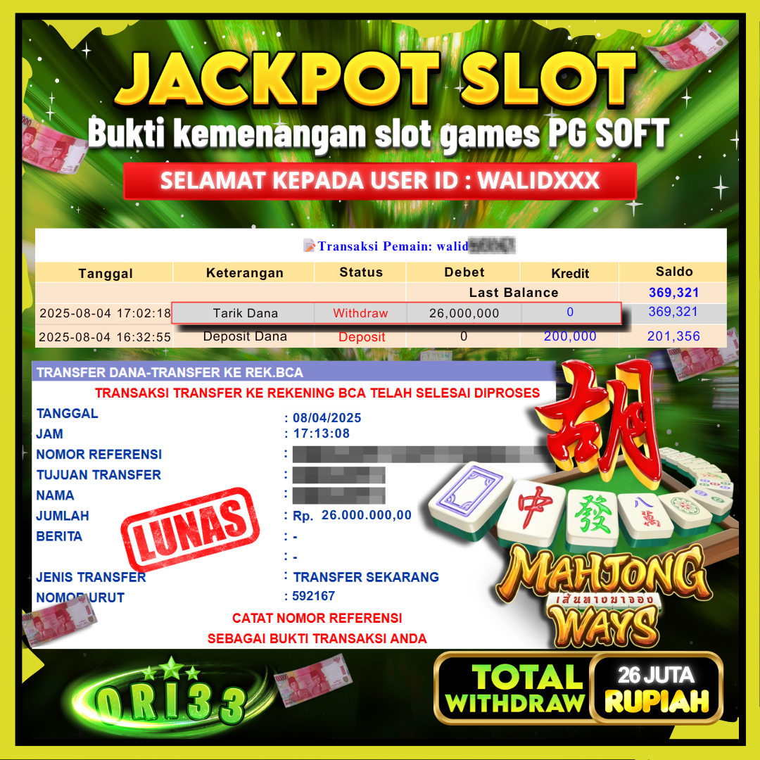 Bukti Jackpot