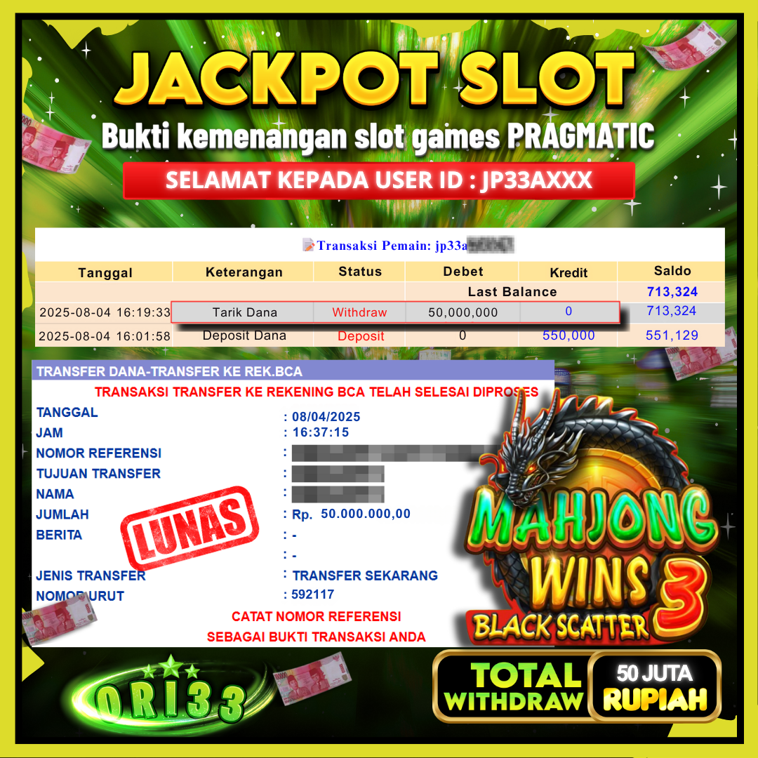 Bukti Jackpot
