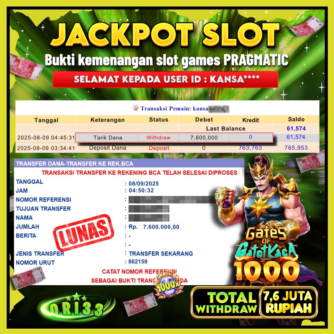 Bukti Jackpot