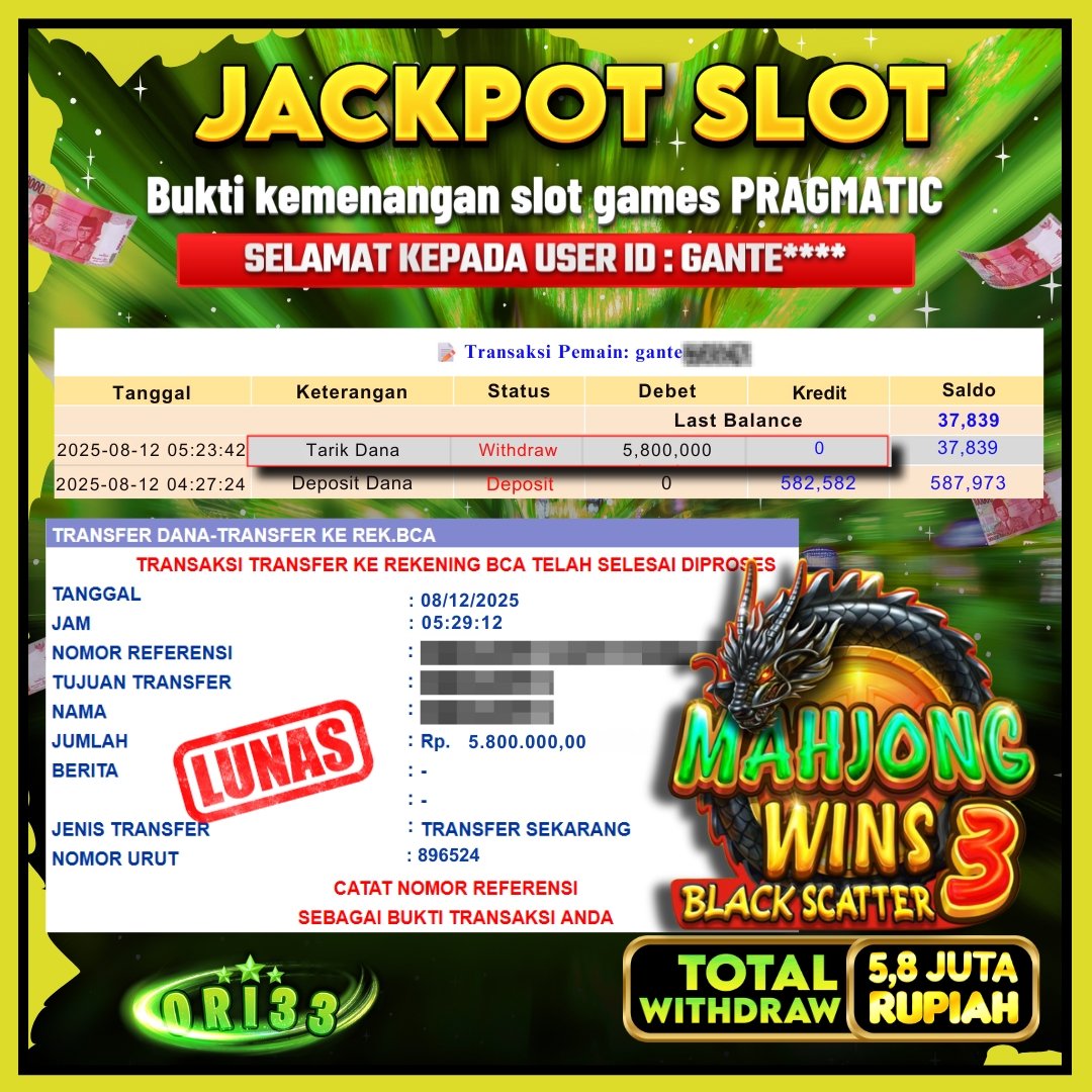 Bukti Jackpot