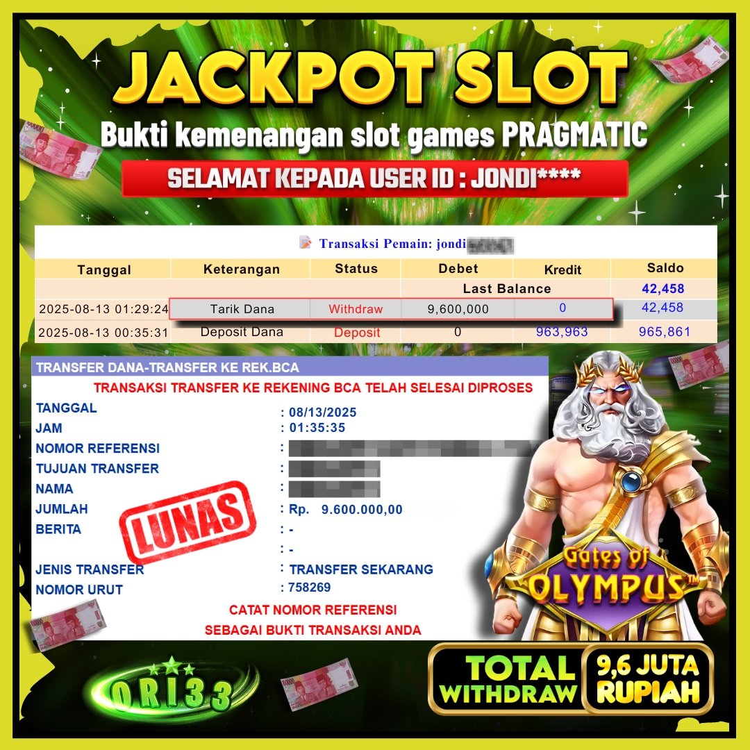 Bukti Jackpot