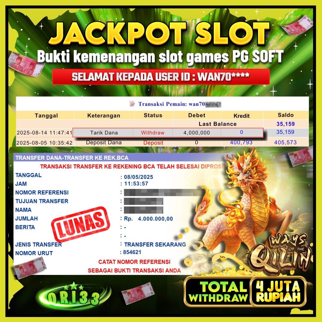 Bukti Jackpot