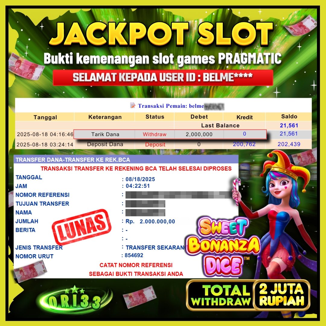 Bukti Jackpot