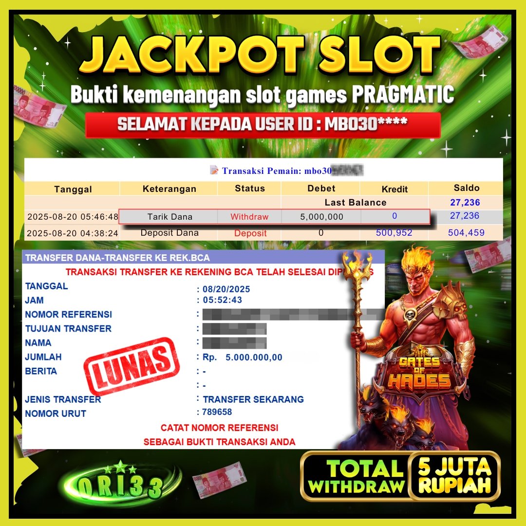 Bukti Jackpot