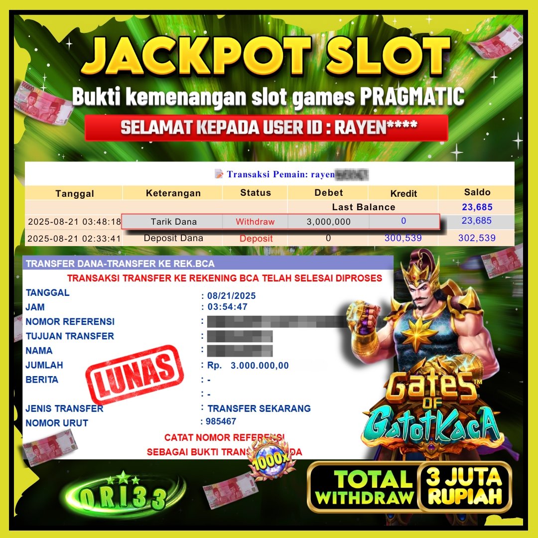 Bukti Jackpot