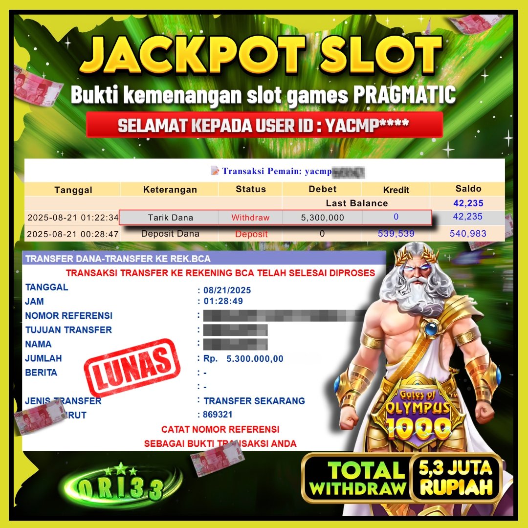 Bukti Jackpot