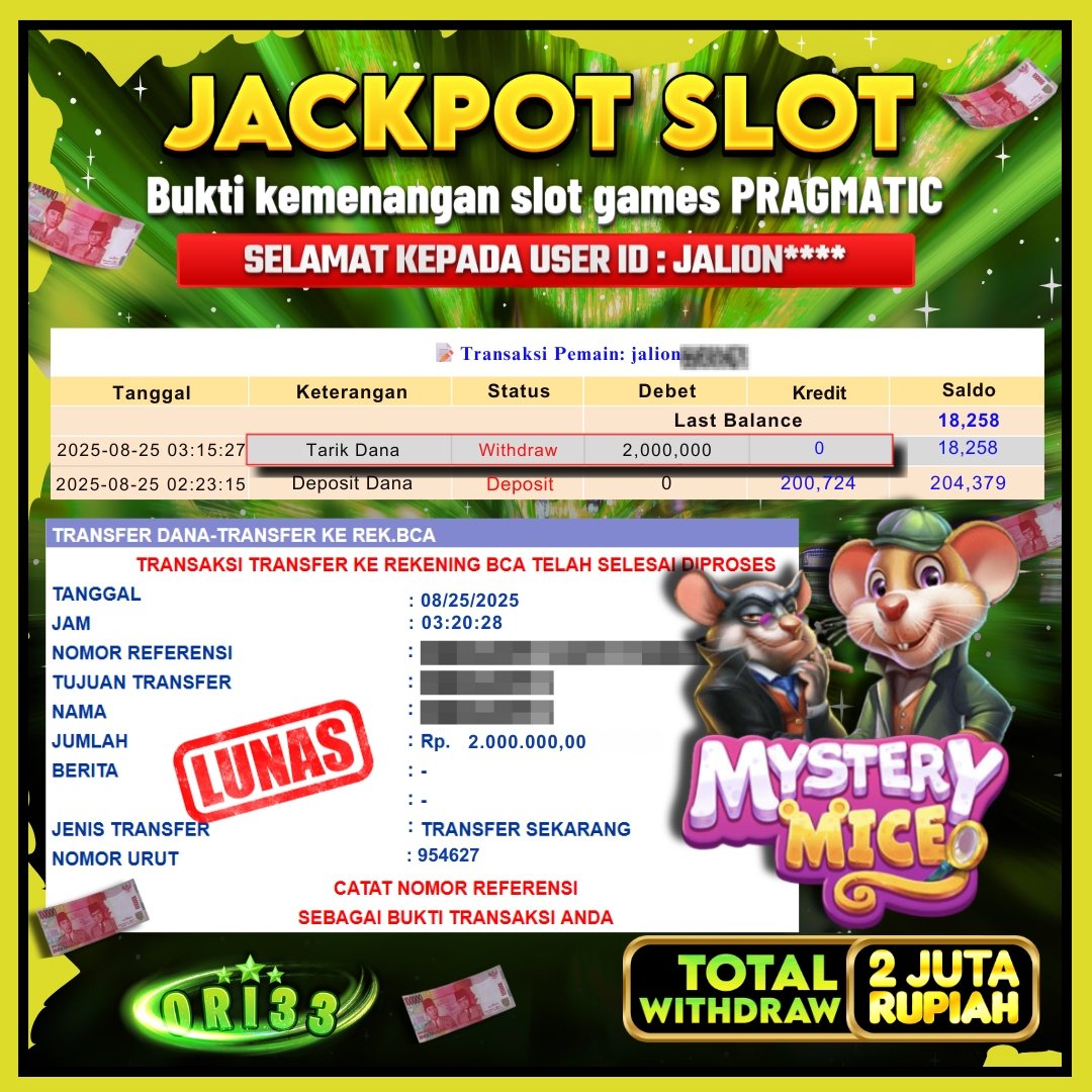 Bukti Jackpot