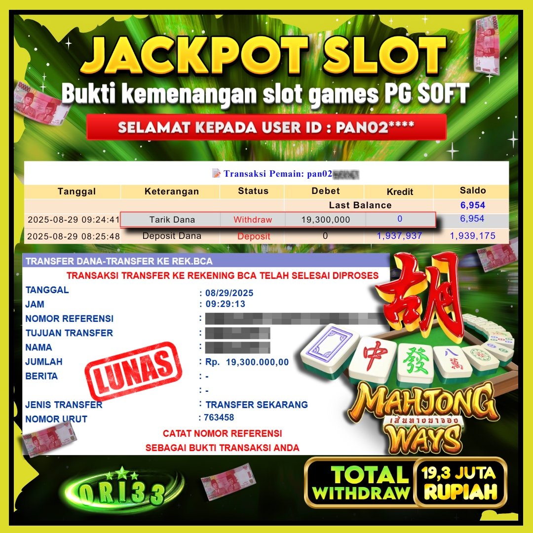Bukti Jackpot