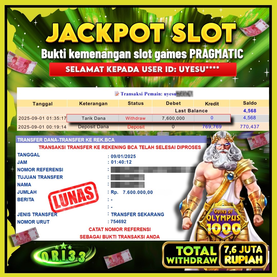 Bukti Jackpot