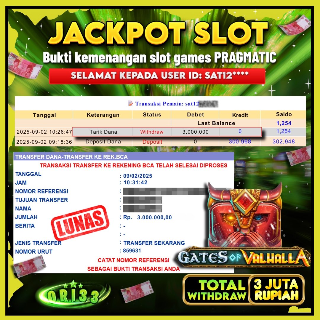 Bukti Jackpot