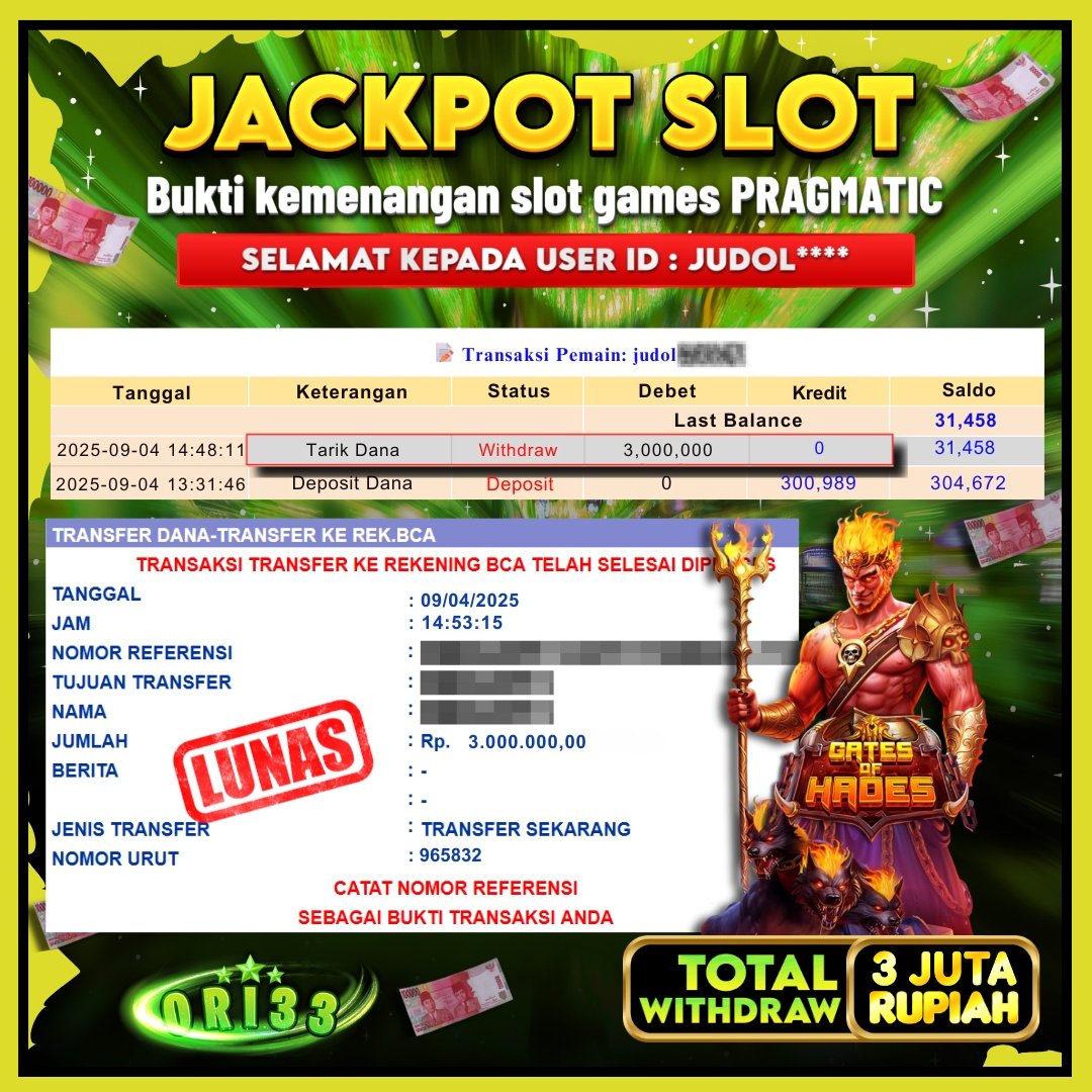 Bukti Jackpot