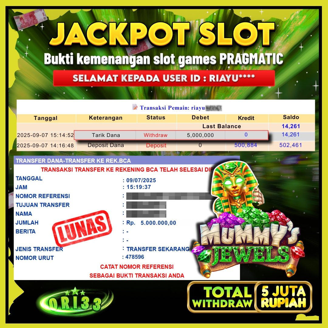 Bukti Jackpot