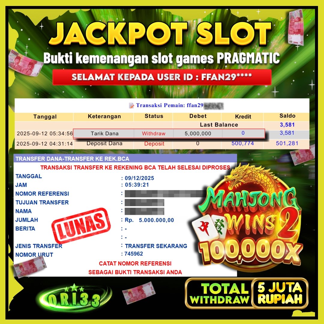 Bukti Jackpot