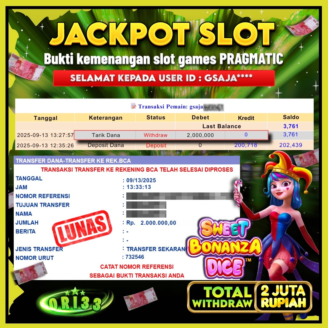 Bukti Jackpot
