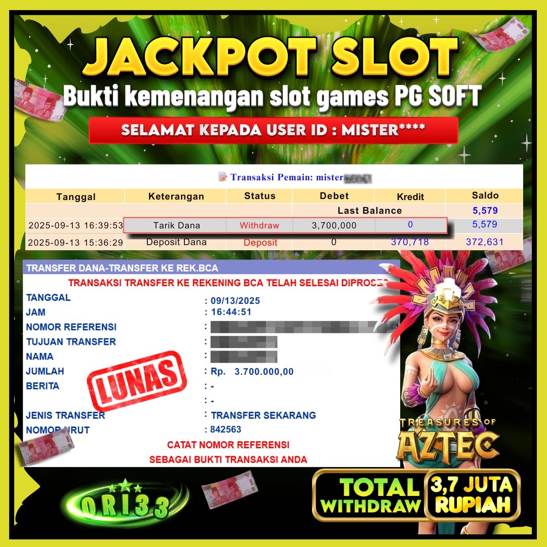 Bukti Jackpot