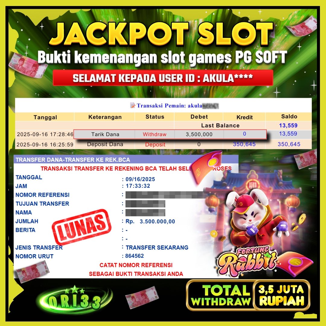 Bukti Jackpot