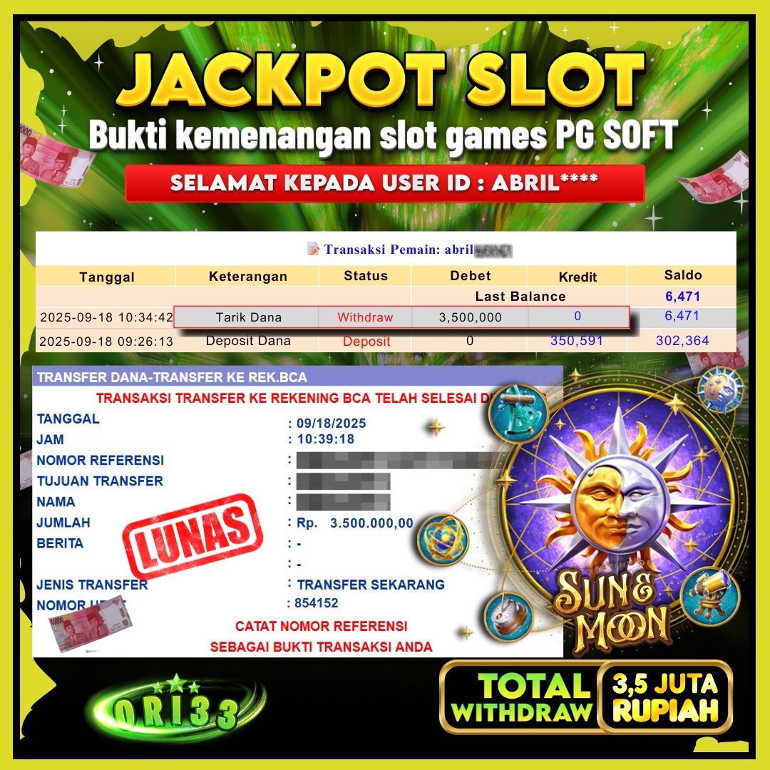 Bukti Jackpot