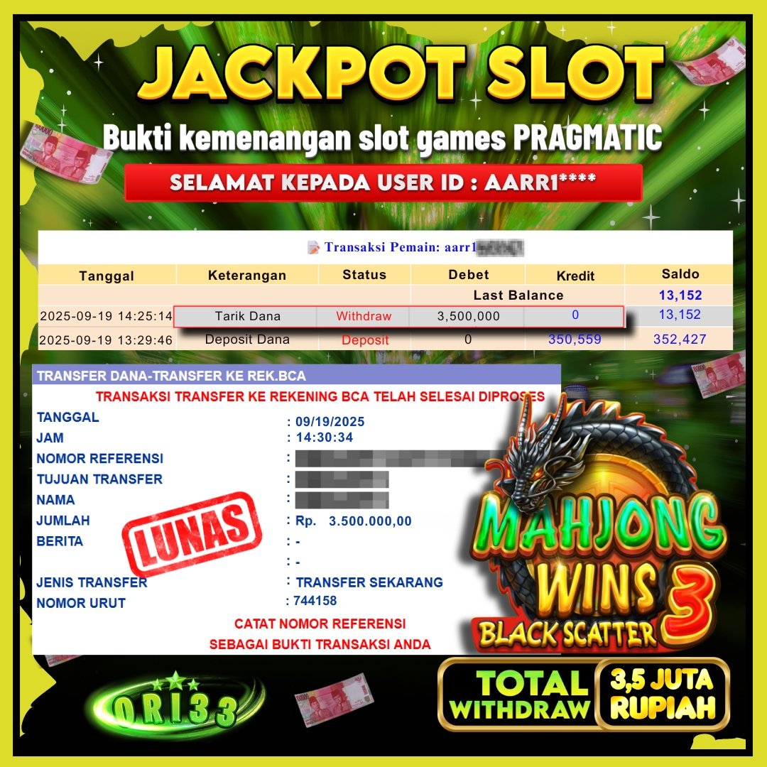 Bukti Jackpot