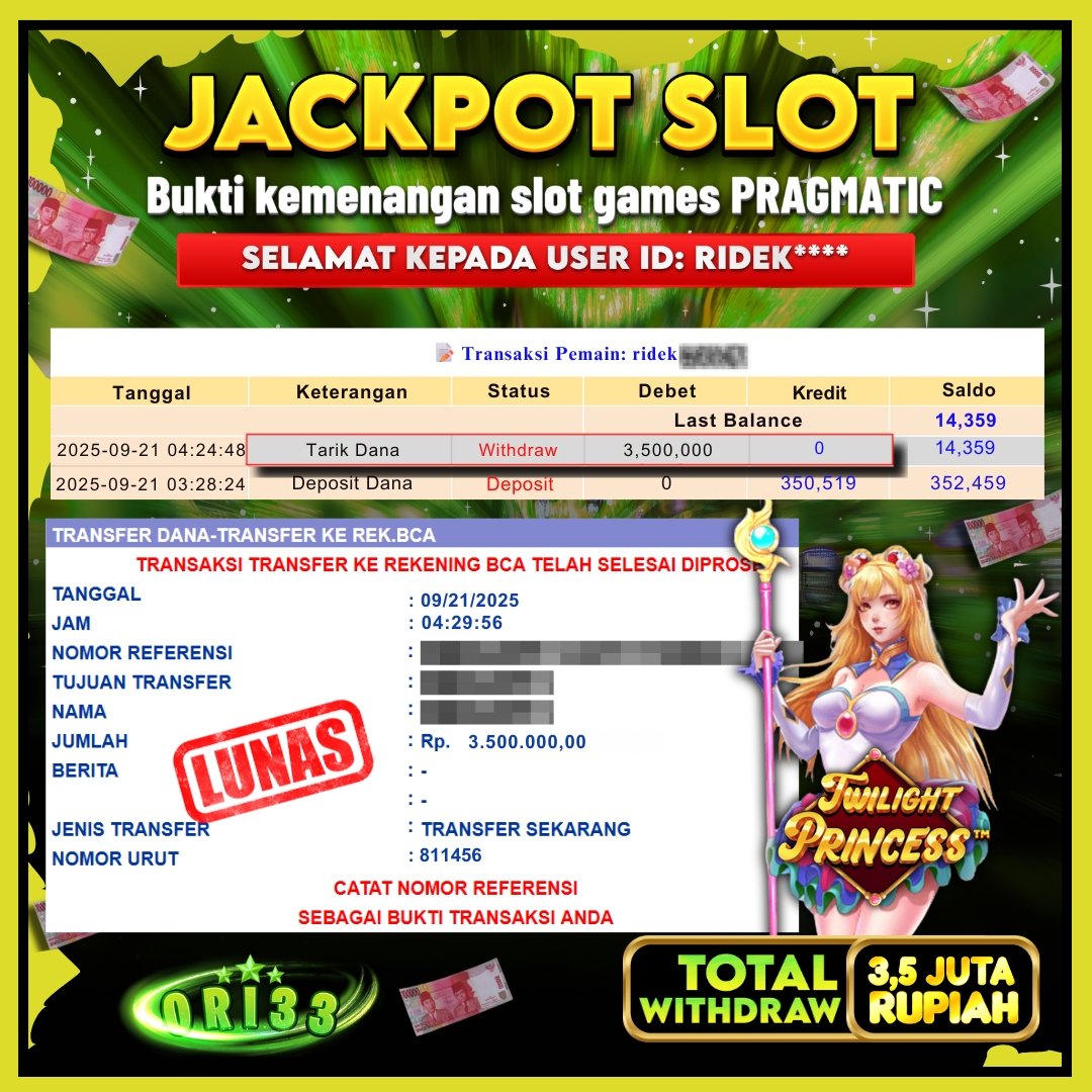 Bukti Jackpot