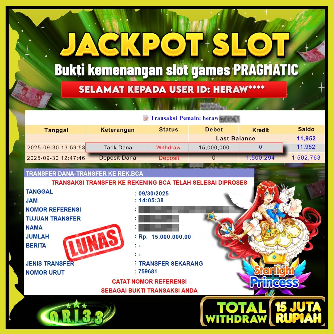 Bukti Jackpot