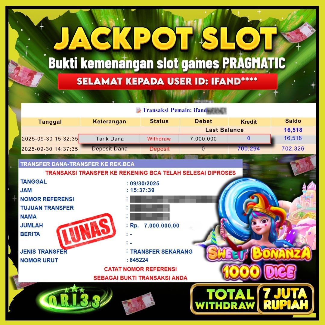 Bukti Jackpot
