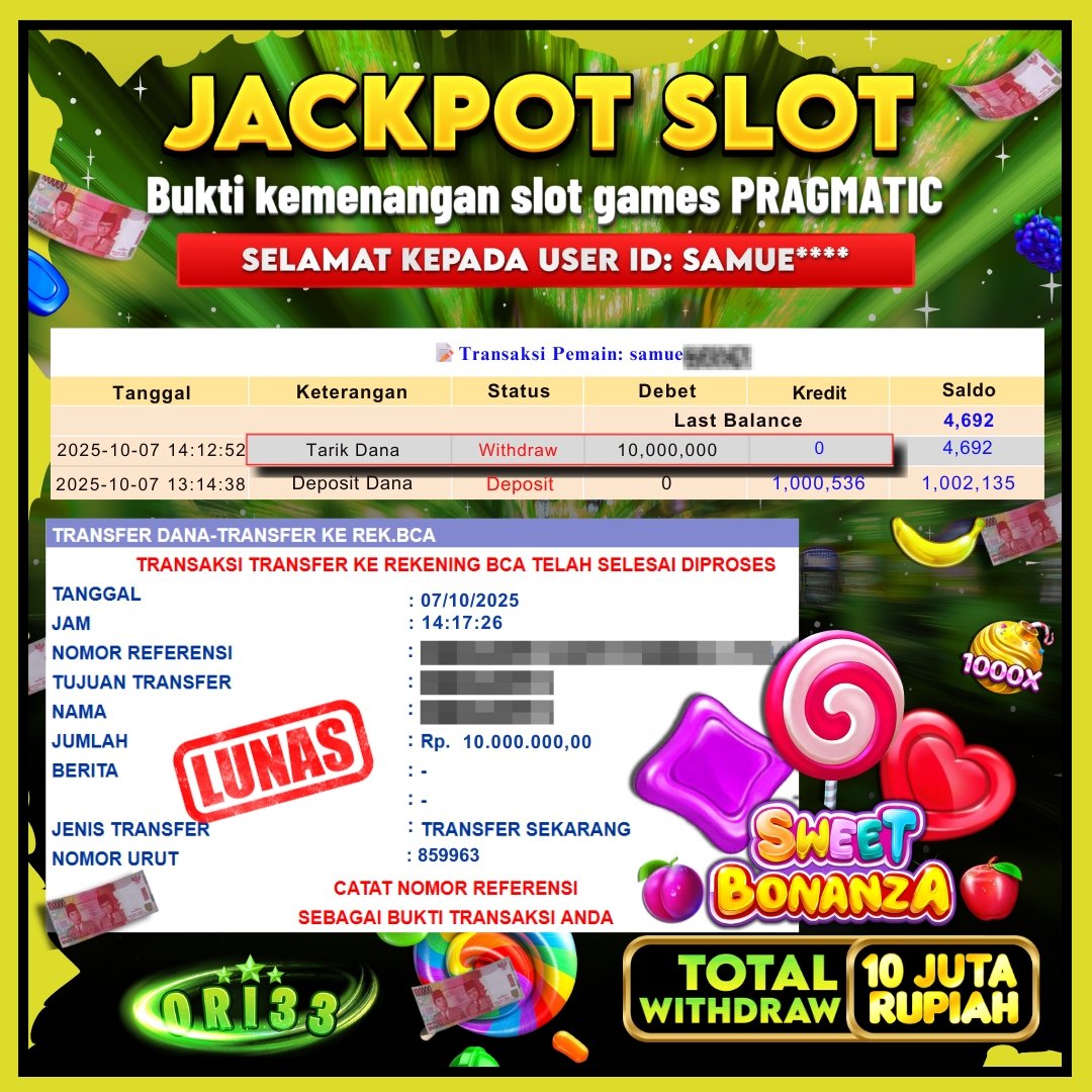 Bukti Jackpot