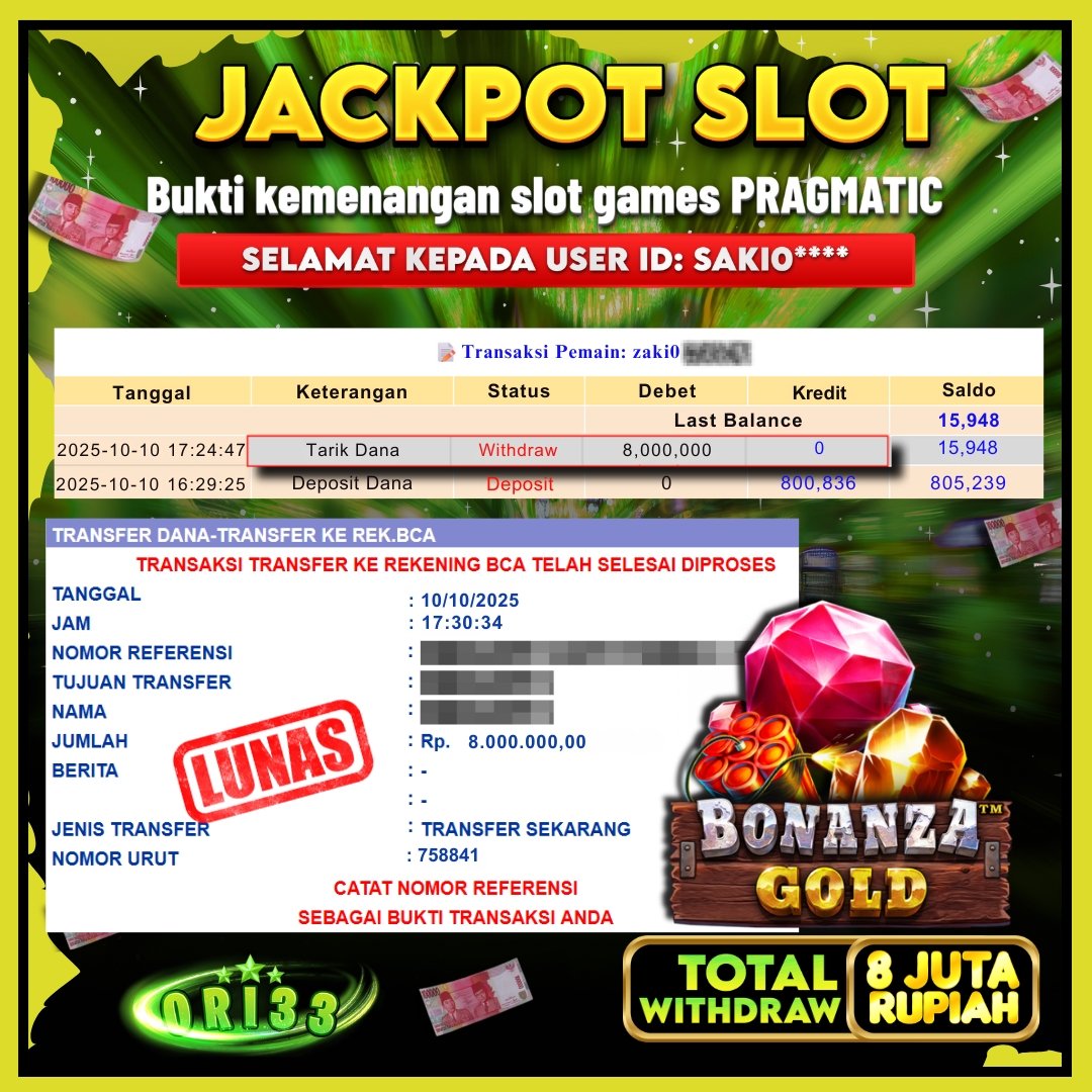 Bukti Jackpot