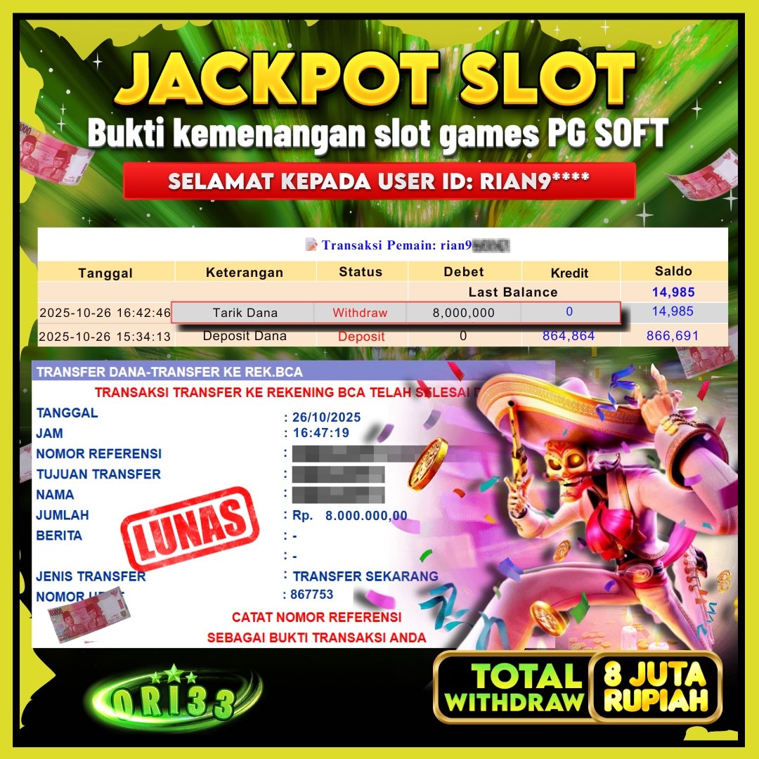 Bukti Jackpot