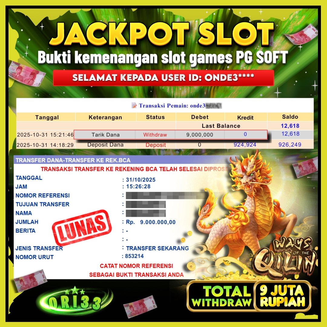 Bukti Jackpot