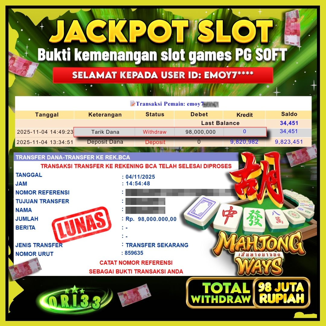 Bukti Jackpot