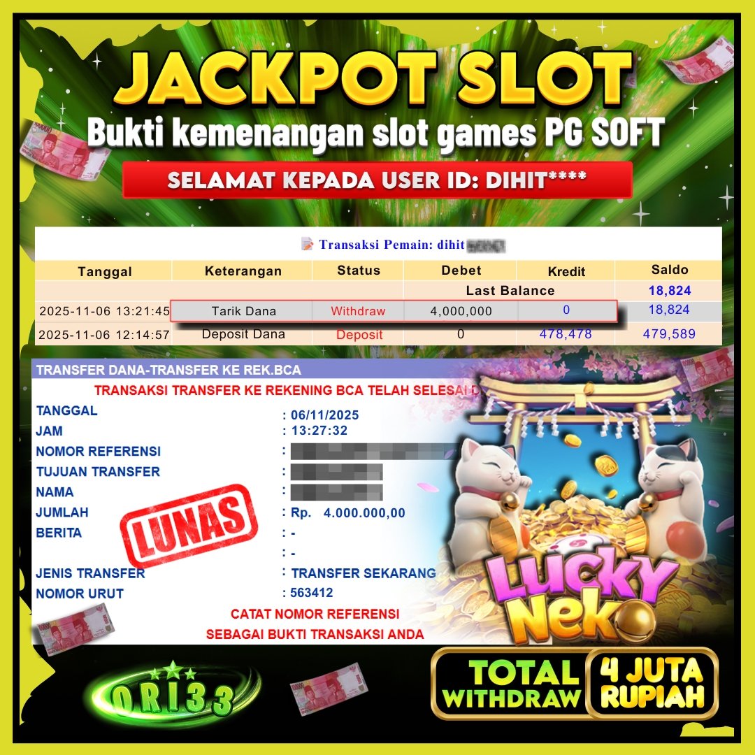 Bukti Jackpot