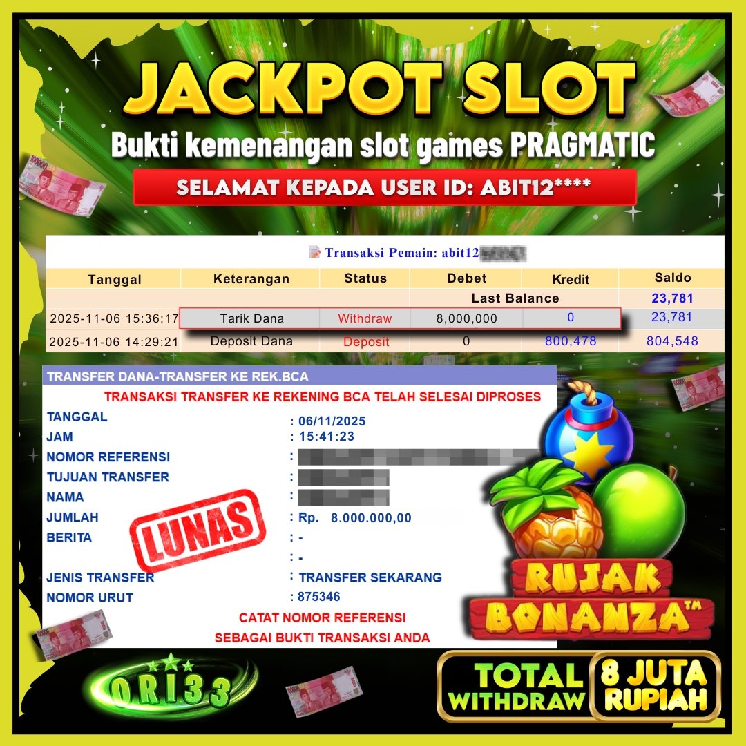 Bukti Jackpot