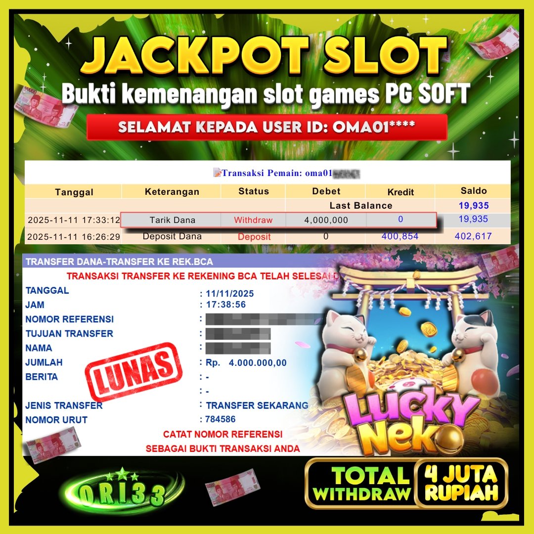 Bukti Jackpot