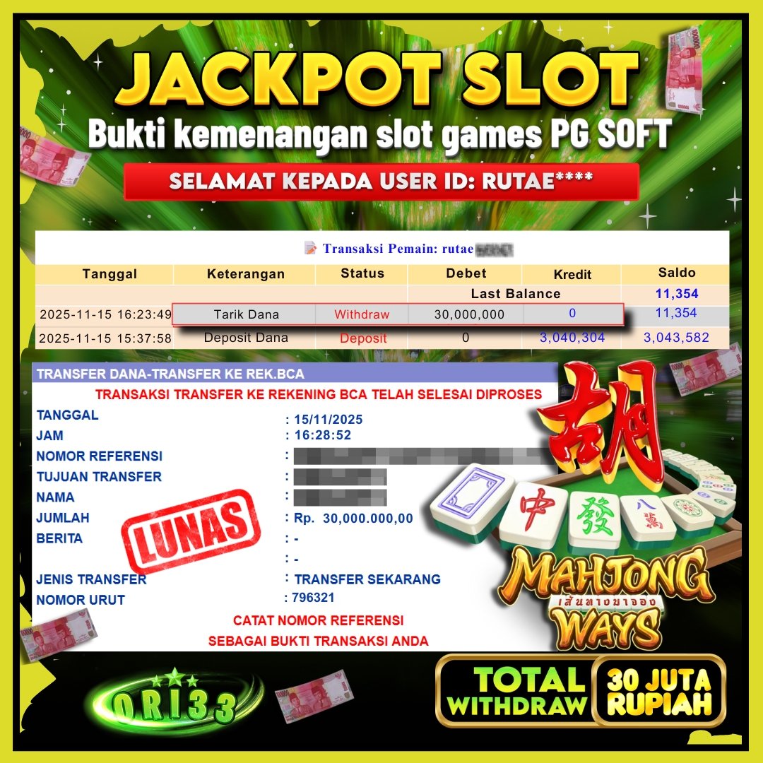 Bukti Jackpot