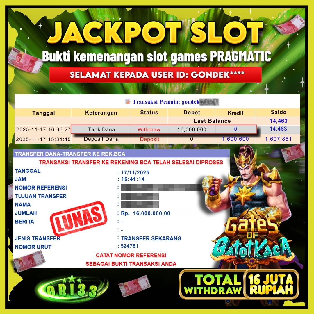 Bukti Jackpot