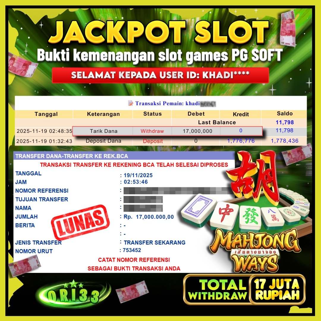 Bukti Jackpot