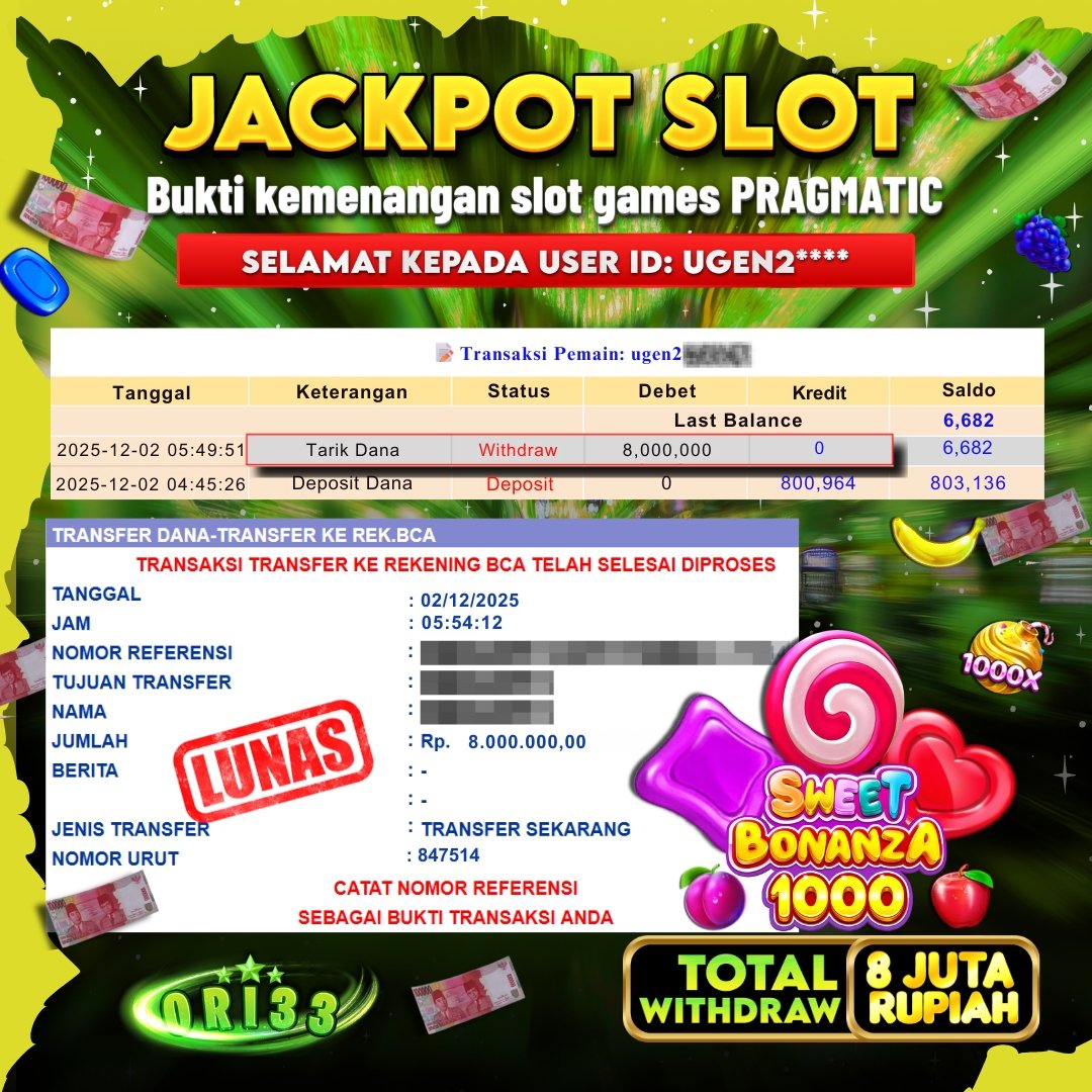 Bukti Jackpot
