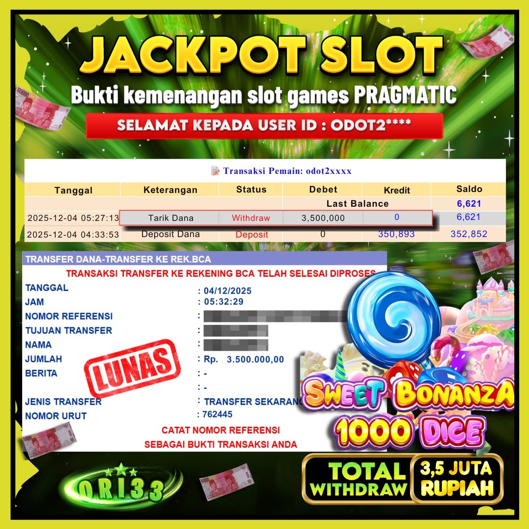 Bukti Jackpot