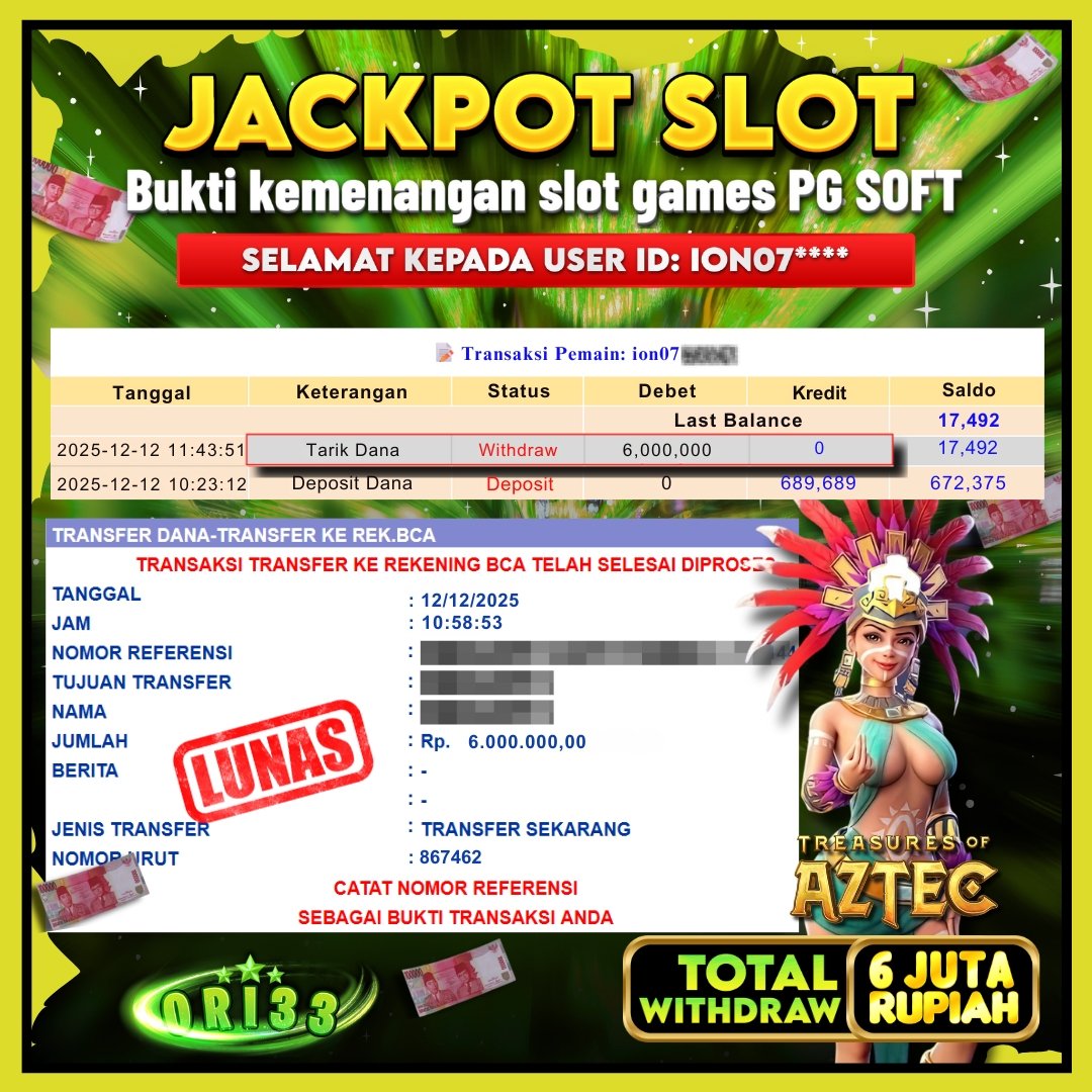 Bukti Jackpot