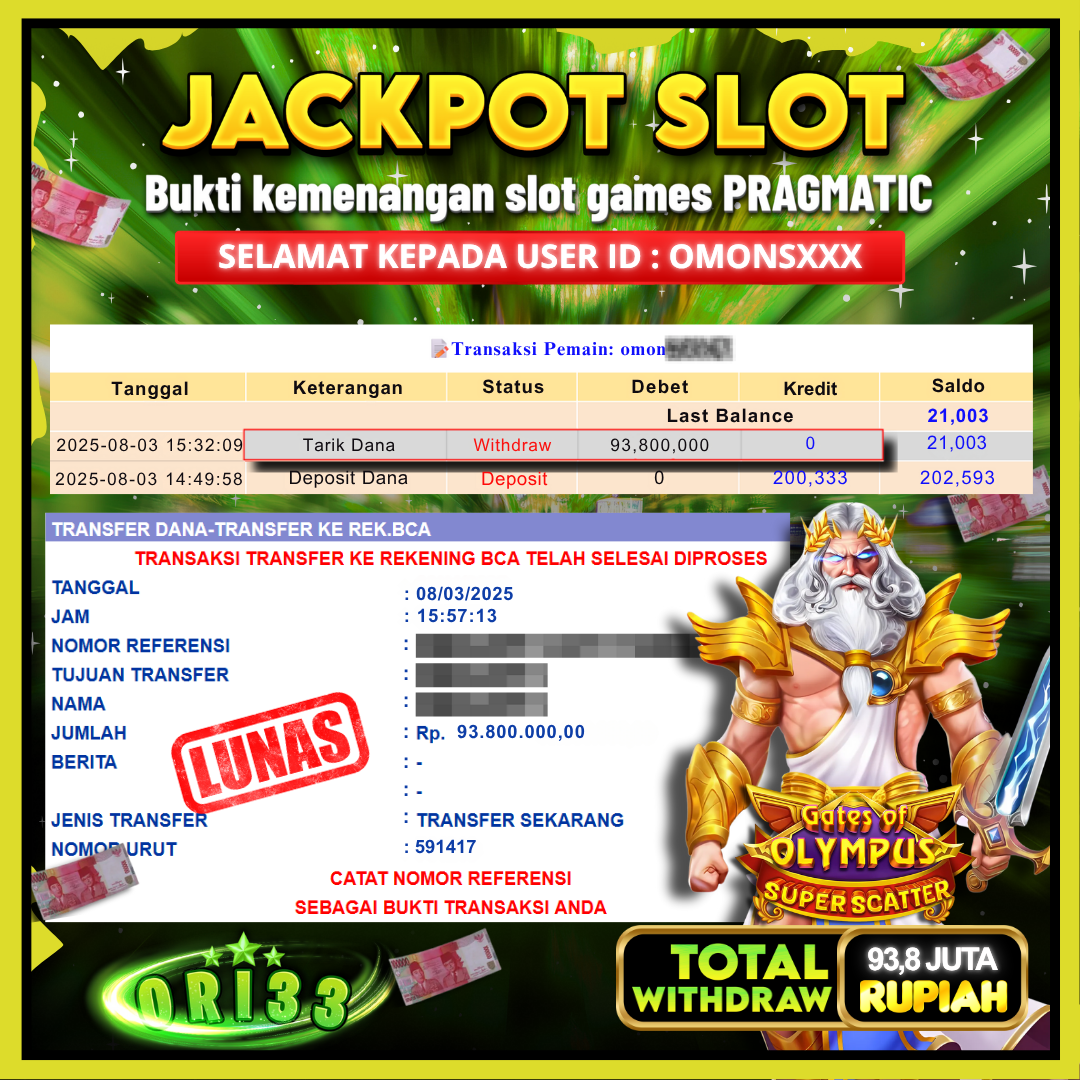 Bukti Jackpot
