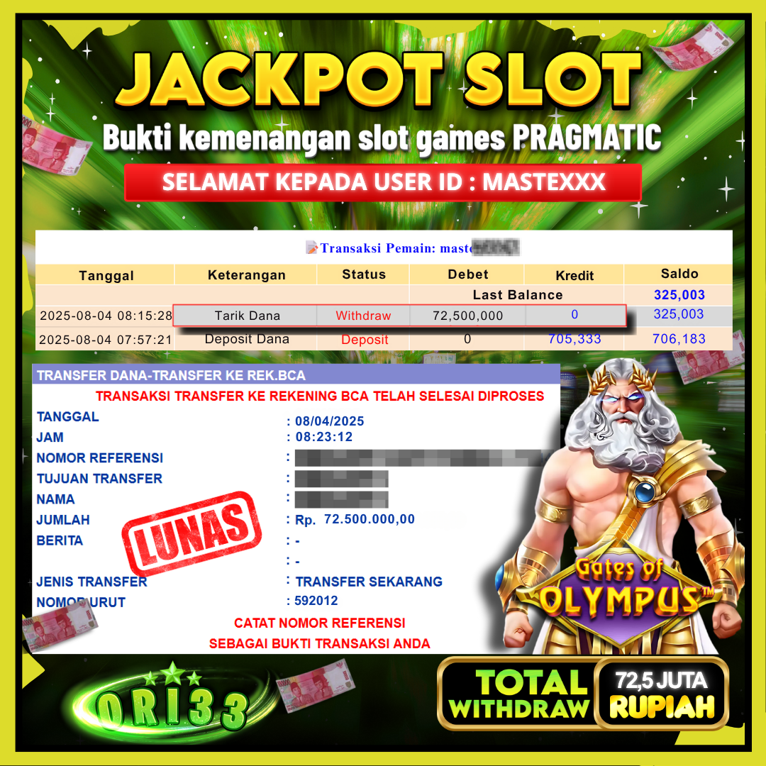 Bukti Jackpot